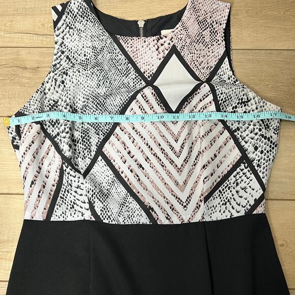 Jack Geometric Snakeskin Print Sheath Mini Dress Size 6 - Picture 6 of 9